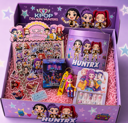 KPOP Demon Hunters Huntrix Hamper Box – Ultimate Kawaii Anime Gift Set for Girls & K-Pop Fans Pack Of 5