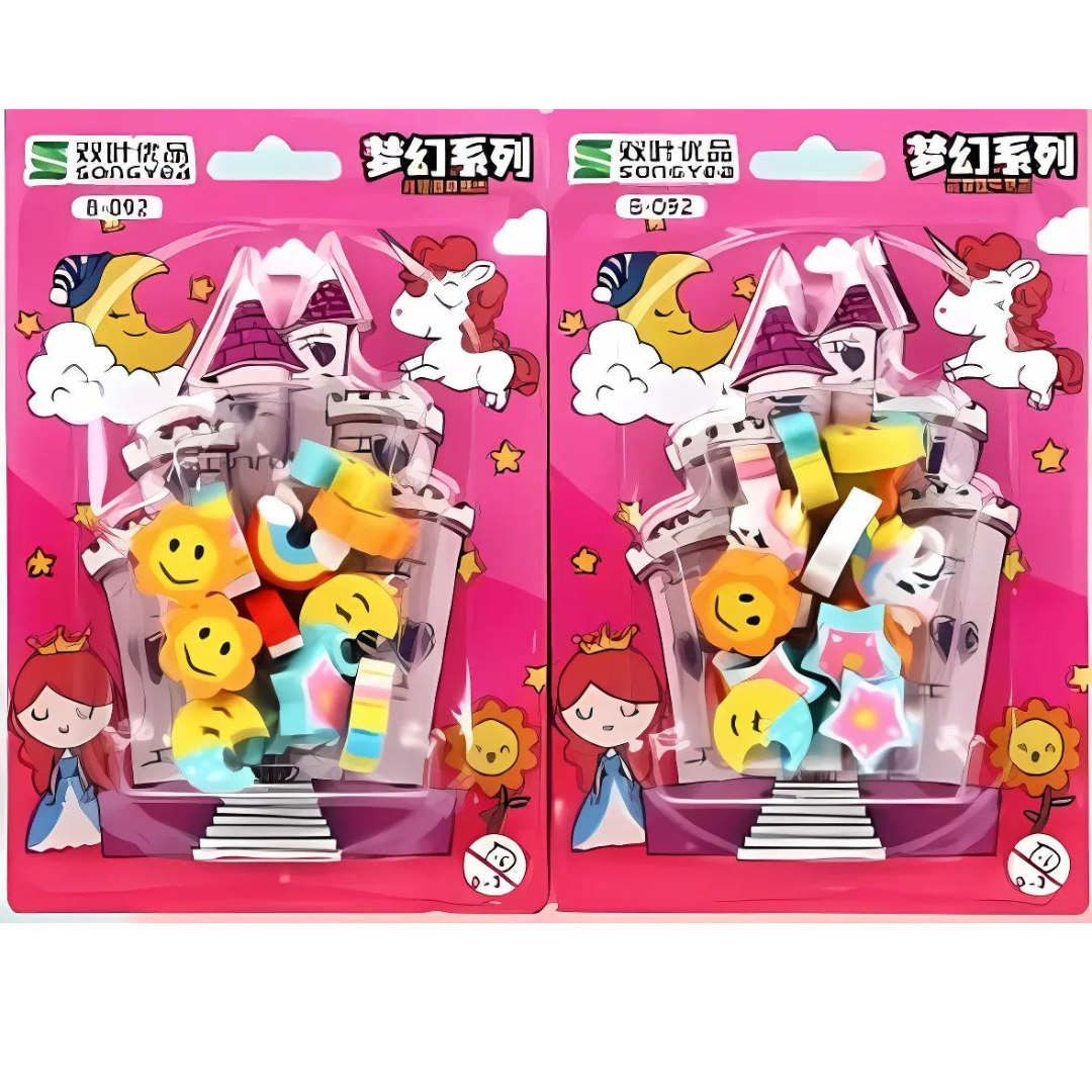 Unicorn Eraser Set