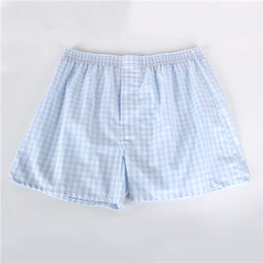 Simple Home Pants for Men with Plain Plaid (XXXL)