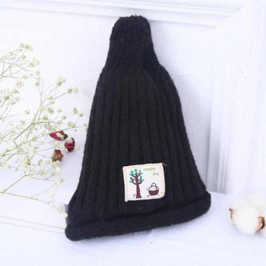 Winter Little Tree Knitted Cap for Children (black)