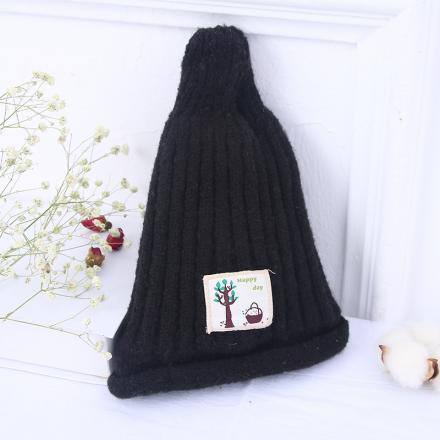Winter Little Tree Knitted Cap for Children (black)
