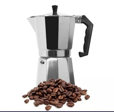 Moka Pot Stovetop Espresso Coffee Maker – Italian Style Manual Coffee Brewer with Removable Filter Basket