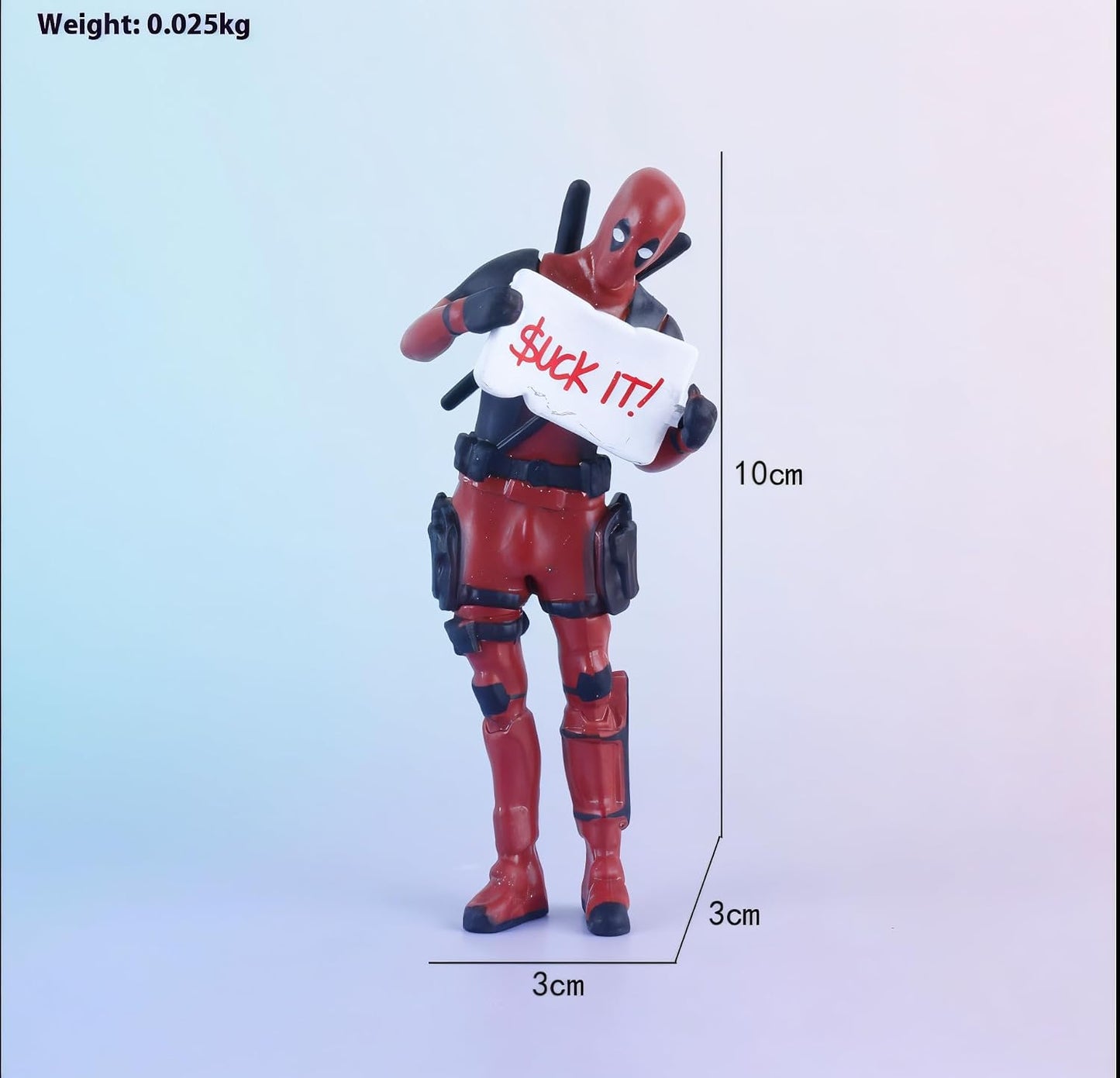 Deadpool Mini Action Figure Set (3 Poses) – Funny Superhero Collectible PVC Desk Decor | Mini Deadpool Statue for Home, Office, Car Dashboard & Gifts