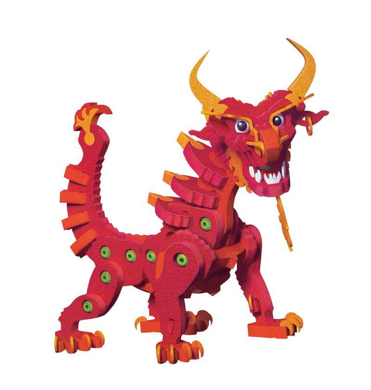 DIY Building Block(Fiery Dragon, the God of War)