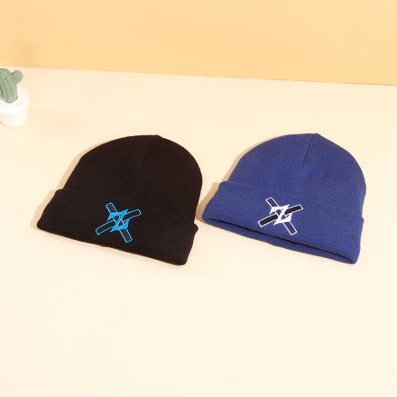 Kawaii Embroidered Beanie Cap | Cute Winter Knit Hat for Boys & Girls