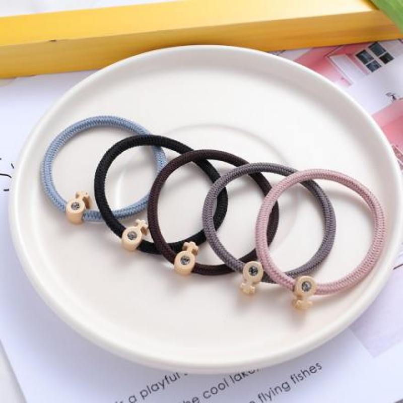 Simple Preppy Style Hair Rope (1 Pair)