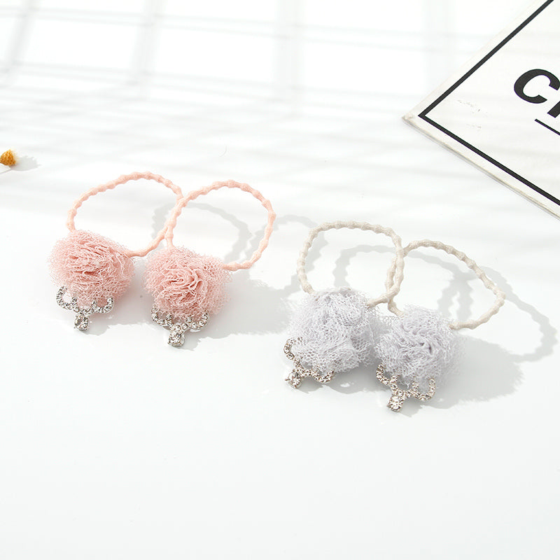 Gauze Crown Hair Rope for Children (1 Pair)