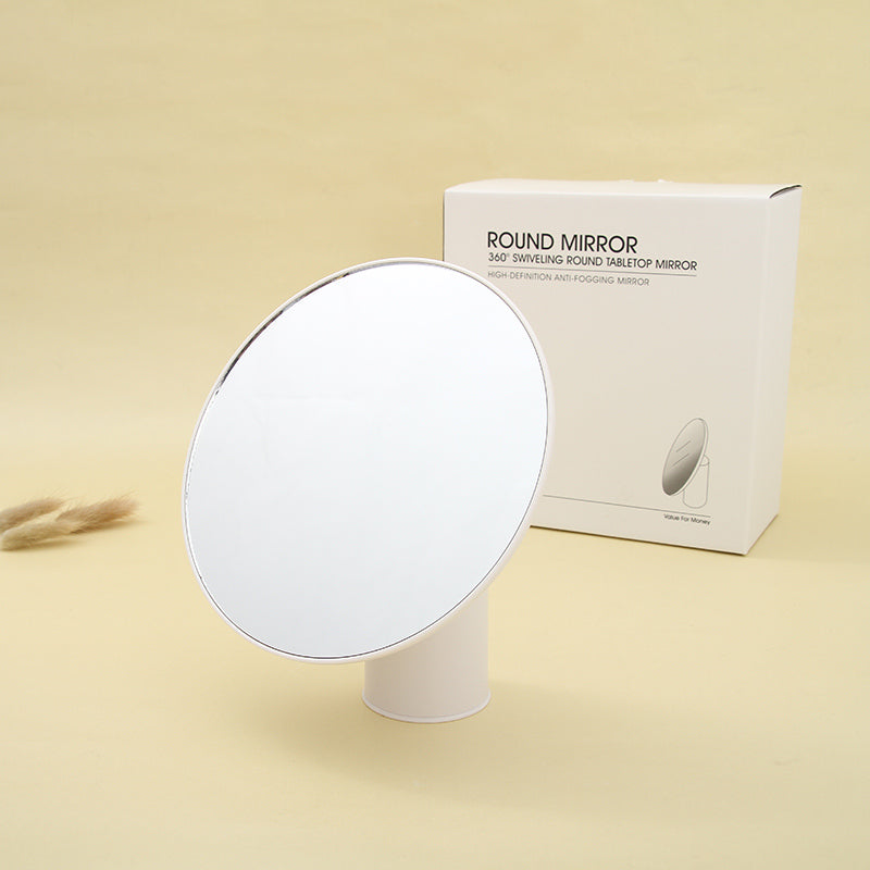 360° Swiveling Round Tabletop Mirror