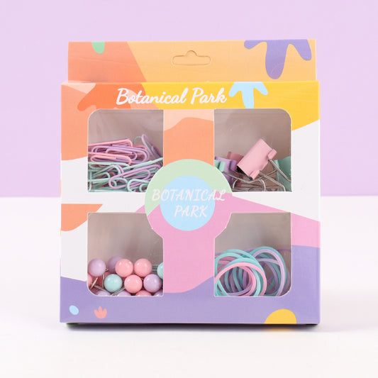 Dream Color Assorted Colors Office Stationery Set with 4 Compartments