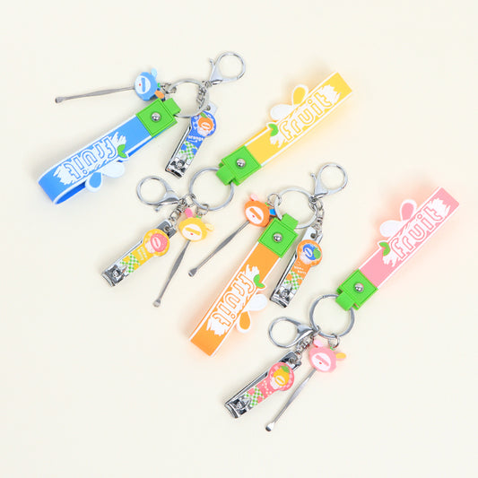 Fruit Bunny Nail Clippers Keychain