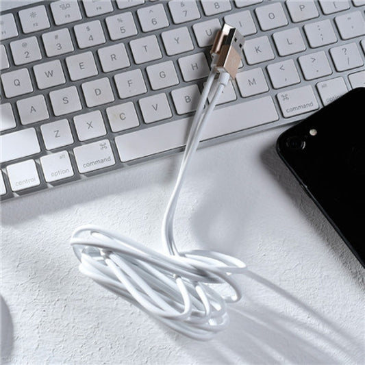 2m Long 2A Aluminum Alloy Type-C Data Cable (Gold)