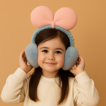 FrostyFluff™ Earmuffs with Bow (mix color)