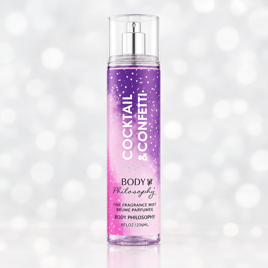 Body Philosophy Body Mist 236ML (Cocktail & confeti)