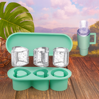 Heart-Shaped Ice Mold for Stanley Cup – Food-Grade Silicone Ice Cube Tray (Reusable & Leakproof)