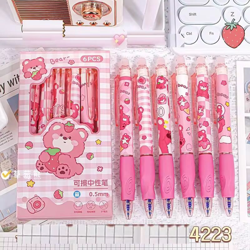 Cartoon Erasable Gel Pen Set