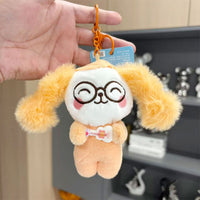 Kawaii Guitar Bunny Plush Toy Keychain β Cute Rabbit Stuffed Doll with Glasses