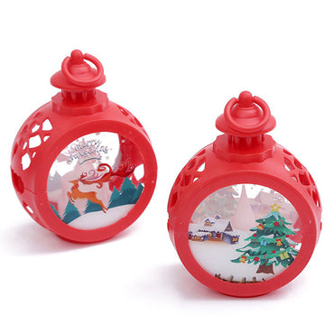 Christmas Theme LED Round Decoration Lamp – Festive Hanging Night Light for Home, Party & Holiday Decor