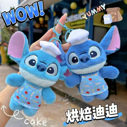 Stitch Chef Kawaii Plush Keychain