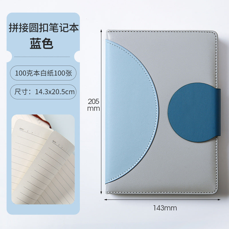 Elegant Premium Leather Cover Notebook – A5 Refillable Journal Diary for Office, Study & Personal Use