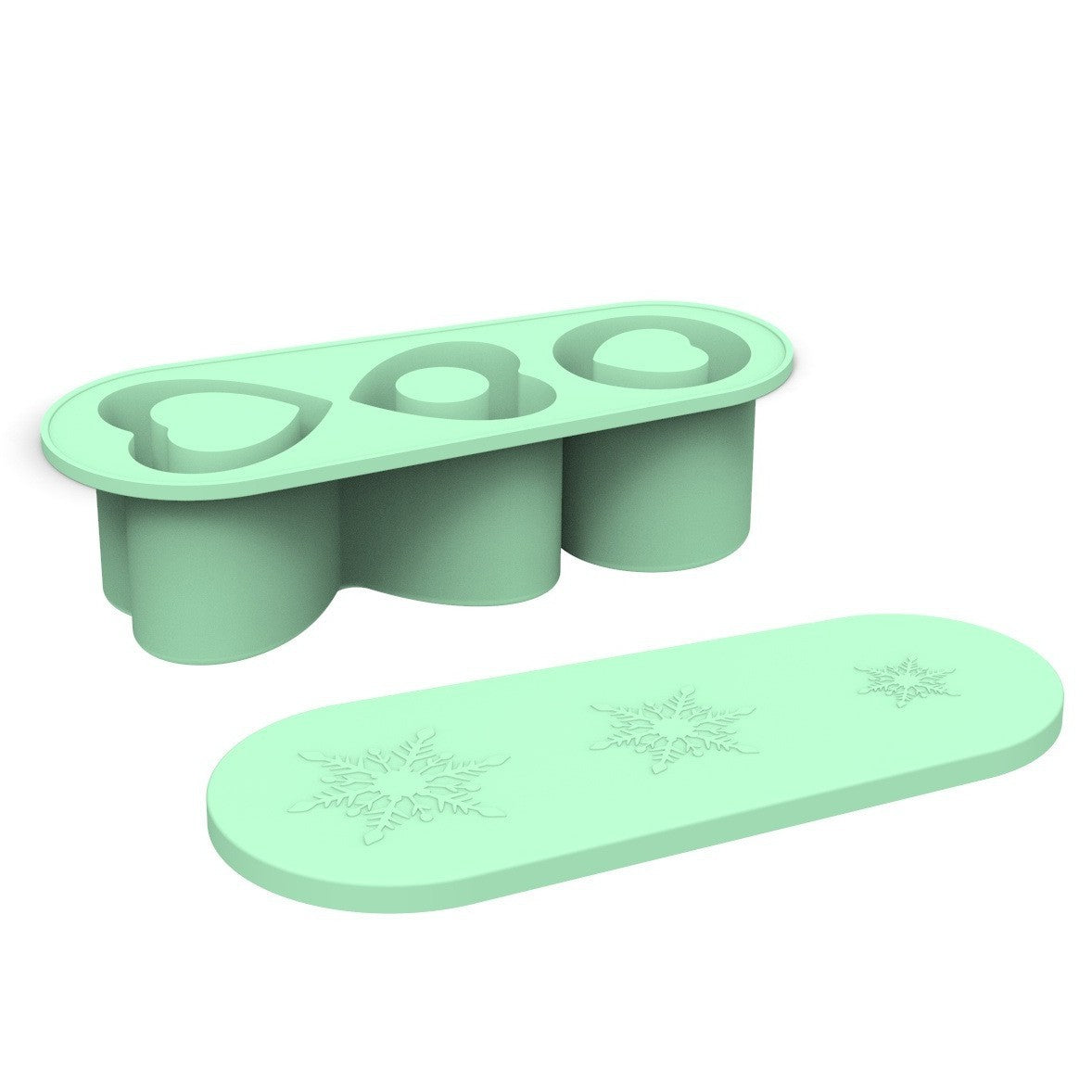 Heart-Shaped Ice Mold for Stanley Cup – Food-Grade Silicone Ice Cube Tray (Reusable & Leakproof)