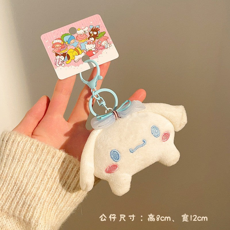Sanrio Plush Keychain – Hello Kitty, Kuromi, Cinnamoroll & My Melody | Cute Kawaii Bag Charms