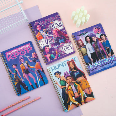 K-Pop Style Premium Stationery Gift Hamper | Huntrix Notebook, Aesthetic Stickers & Collectible Mini Paper Soap Box | Trendy Gift Combo