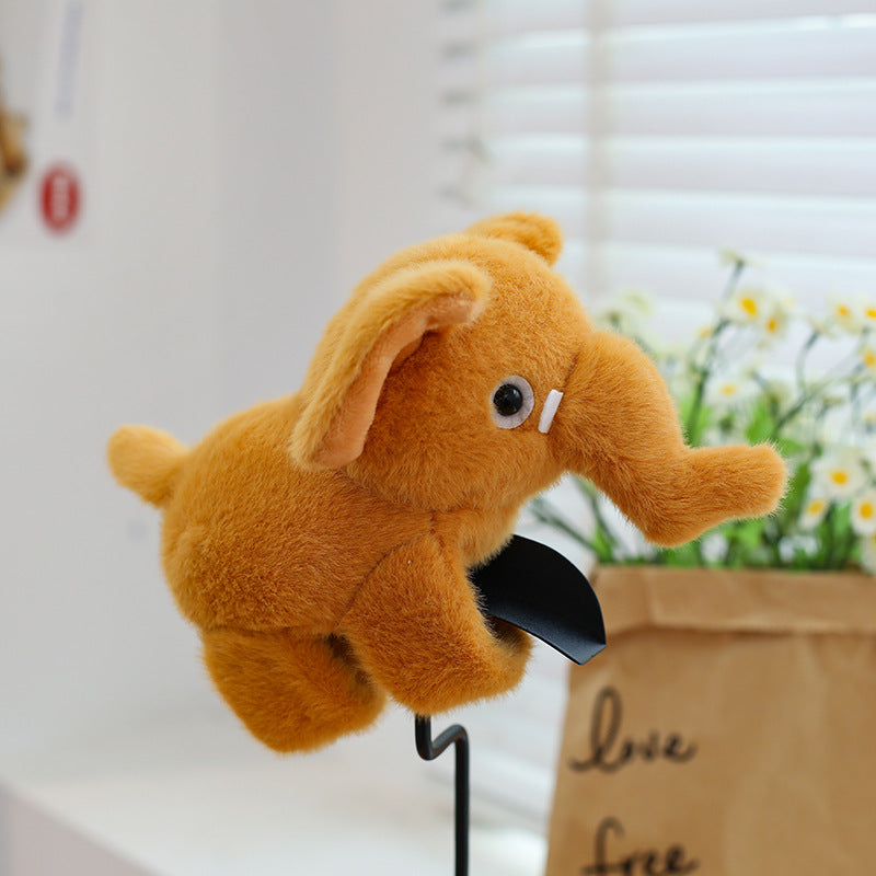 Cute Elephant Plush Wrist Hugger – Soft Stuffed Elephant Hand Bracelet Toy for Kids & Girls