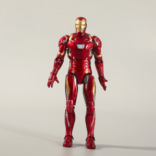 ZD Toys Iron Man Mark III Action Figure 4-Inch with Base | Marvel MK3 Collectible Toy | Avengers Iron Man Figurine for Kids & Collectors