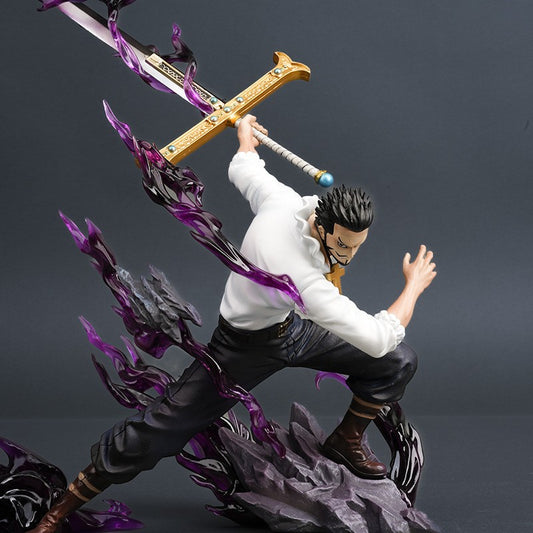 Dracule Mihawk Yoru Sword Figure – One Piece Premium PVC Action Statue | Hawk Eyes Mihawk Anime Collectible (24 cm)