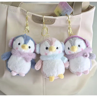 Cute Penguin Plush Keychain | Soft Kawaii Penguin Bag Charm, Car Key Holder, Backpack Accessory for Girls & Kids