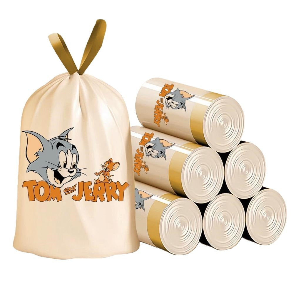 Tom & Jerry Garbage Bags with Handle β Strong & Tear-Resistant Garbage Bags | Pack of 50
