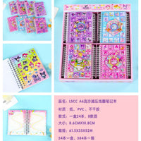 Kawaii Sanrio Shaky Glitter Notebook β Cute Character Series
