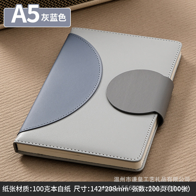 Elegant Premium Leather Cover Notebook – A5 Refillable Journal Diary for Office, Study & Personal Use