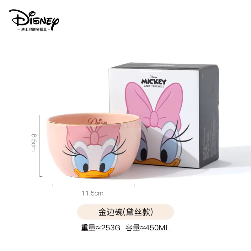 Disney Mickey / Minnie Ceramic Bowl | Cute Kawaii Breakfast, Soup & Dessert Bowl