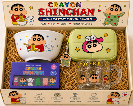 Shinchan Kawaii Essentials Gift Hamper (4-in-1 Cute Everyday Combo)