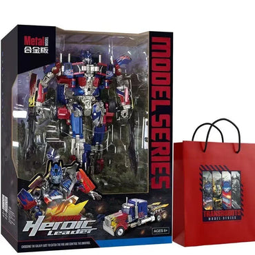 BMB HMK-07 Titan Prime Robot Figure – Premium Metal Alloy Transforming Semi Truck Action Figure | Collectible Mecha Model Toy (28cm)
