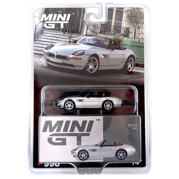 MINI GT 1:64 BMW Z8 Silver Diecast Model Car Blister | Premium Collectible Scale Model | Detailed Metal Toy Car for Collectors