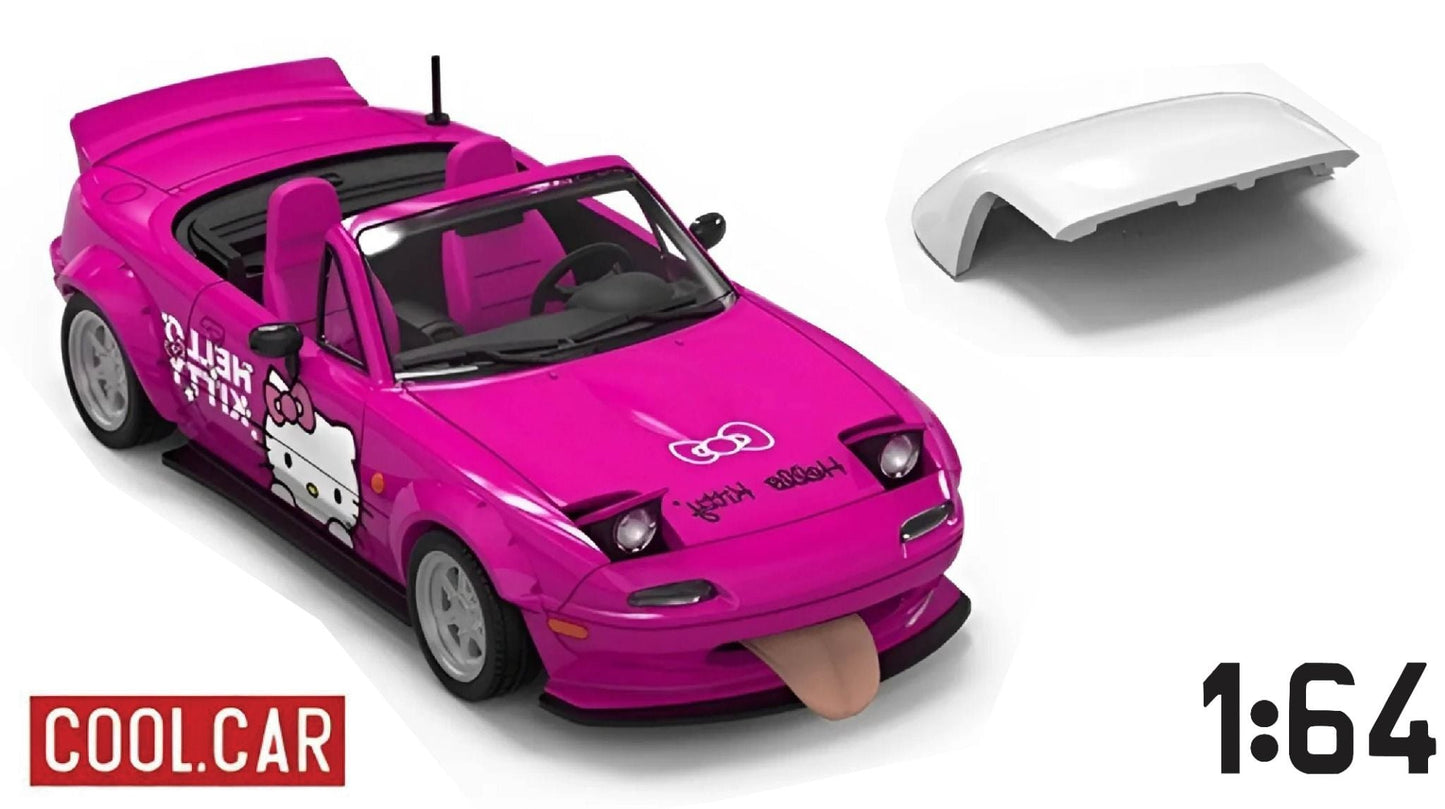 Cool Car 1:64 Scale Mazda MX-5 Hello Kitty Diecast Model Car – Limited Edition 500 | Premium Alloy Collectible Miniature Car
