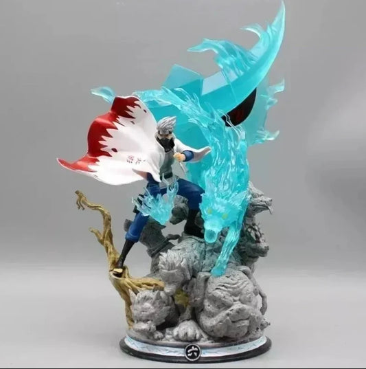 Kakashi Hatake Lightning Dragon Figure – Naruto Shippuden 28 cm Premium PVC Statue | Kakashi on Mountain Anime Collectible