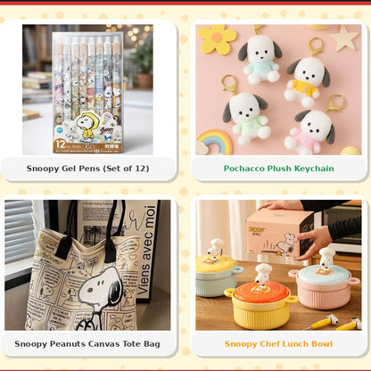 Snoopy Cute Lifestyle Ultimate Gift Hamper – 4-in-1 Kawaii Essentials Box