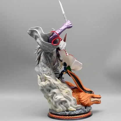 Naruto Minato Namikaze vs Kurama & Shinigami Resin Statue | Fourth Hokage Anime Action Figure | Naruto Shippuden Premium Collectible Display Model