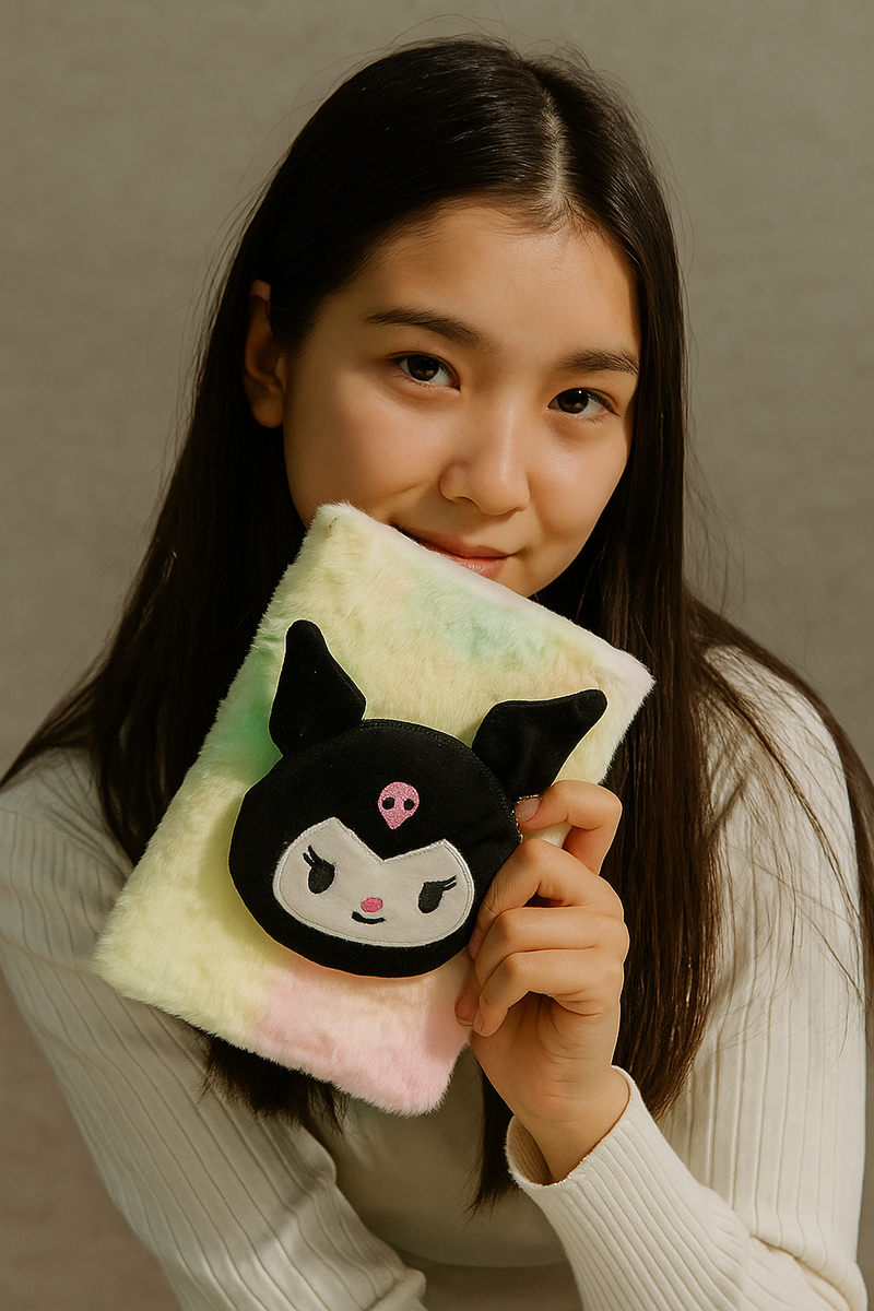 🦄 Kawaii Plush Character Notebook – Kuromi / Hello Kitty / Unicorn