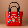 Labubu Kawaii Crocs EVA Bag with Charms – (23*19*13cm)