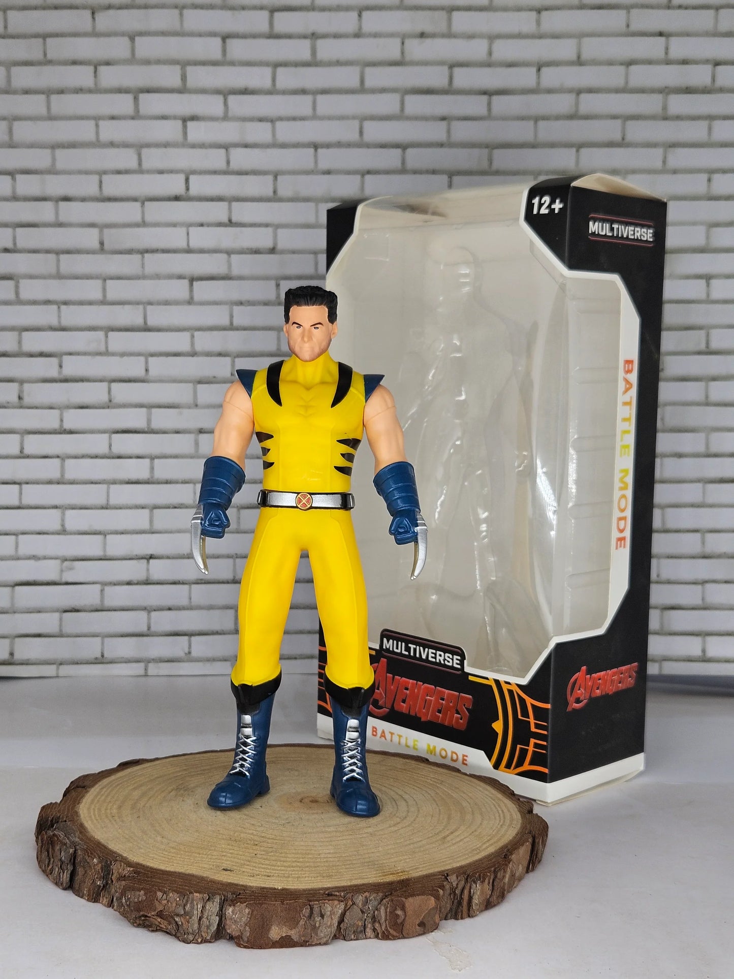Wolverine-Inspired 9 Inch (23CM) Action Figure – Human Face Version | Soft PVC | Movable Joints | Superhero Collectible Toy