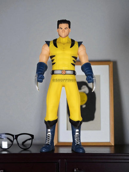 Wolverine-Inspired 9 Inch (23CM) Action Figure – Human Face Version | Soft PVC | Movable Joints | Superhero Collectible Toy