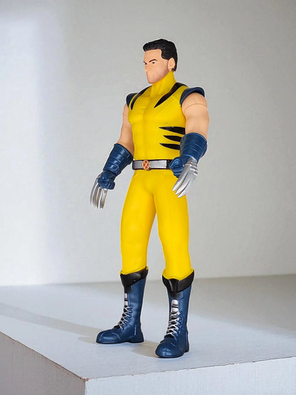 Wolverine-Inspired 9 Inch (23CM) Action Figure – Human Face Version | Soft PVC | Movable Joints | Superhero Collectible Toy