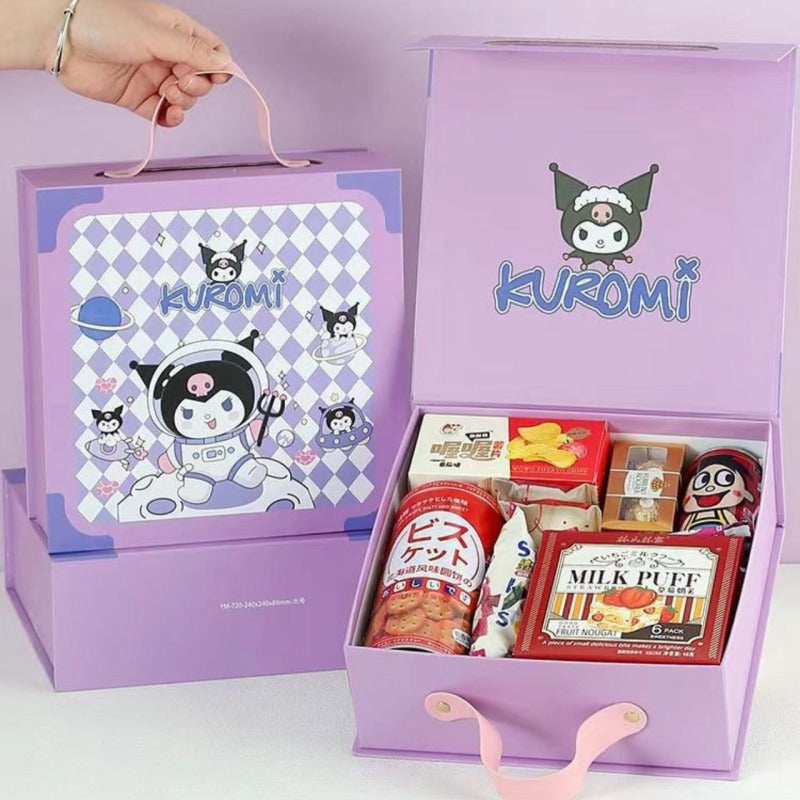Kuromi Pikachu Premium Gift Box Set (2 PCS) – Cute Kawaii Gift 2 box (blank)  | 24×24×10 cm & 21×21×9 cm Storage Boxes