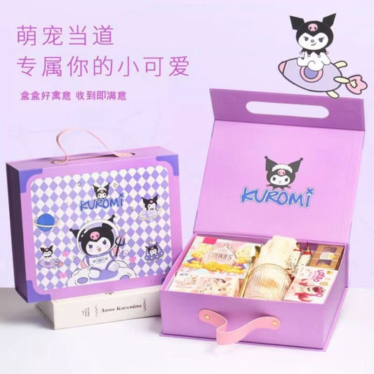 Kuromi Pikachu Premium Gift Box Set (2 PCS) – Cute Kawaii Gift 2 box (blank)  | 24×24×10 cm & 21×21×9 cm Storage Boxes