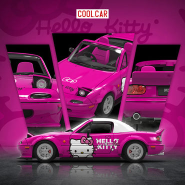 Cool Car 1:64 Scale Mazda MX-5 Hello Kitty Diecast Model Car – Limited Edition 500 | Premium Alloy Collectible Miniature Car