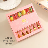 Stainless steel Fruit design cutlery, creative gift box set